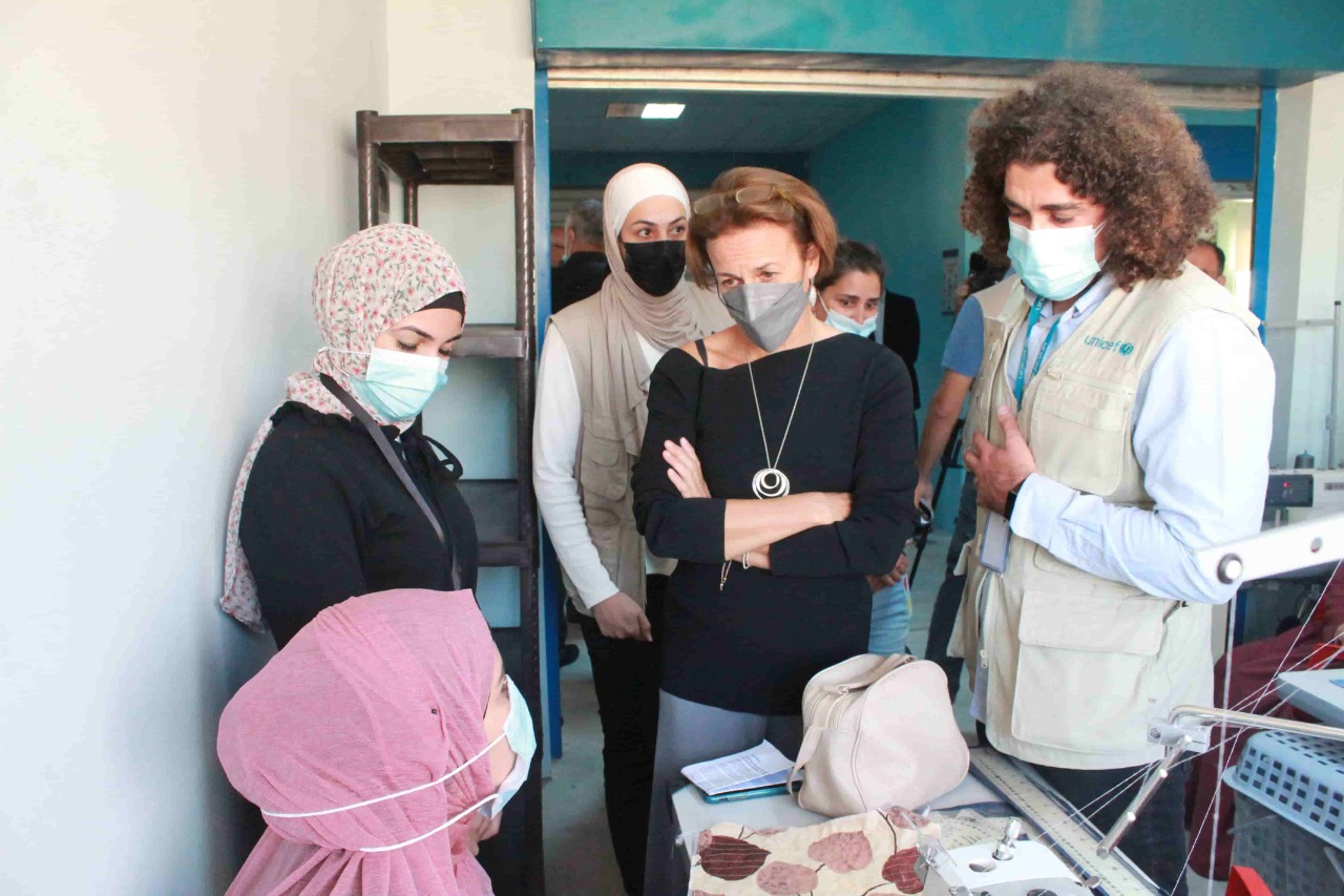 يونيسف ودار أبو عبدالله يقدمان فرص إقتصادية للمرأة في منطقة الزعتري