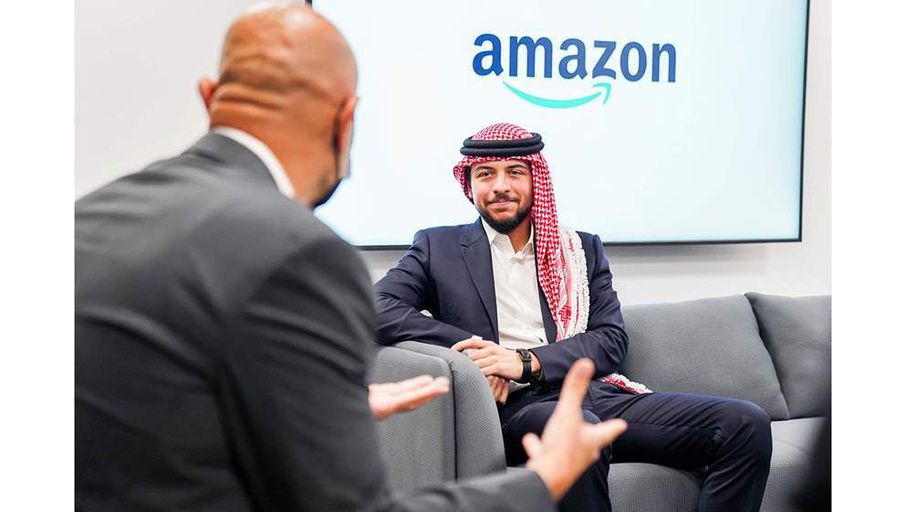 Crown Prince inaugurates Amazon’s new office in Amman
