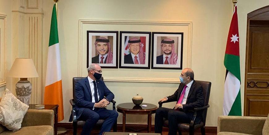Safadi , Coveney discuss Jordan-Ireland ties , region
