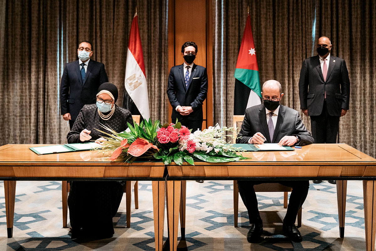 Crown Prince witnesses signing of two MoU between Jordan, Egypt