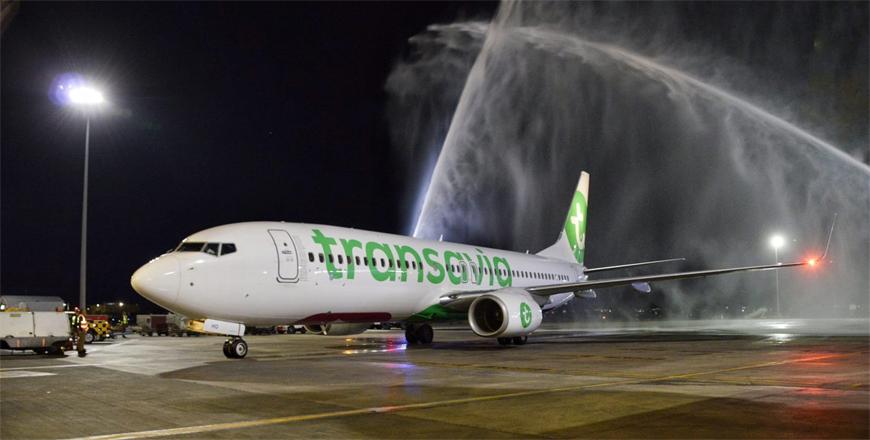 QAIA receives Transavia Airlines first flight from Paris