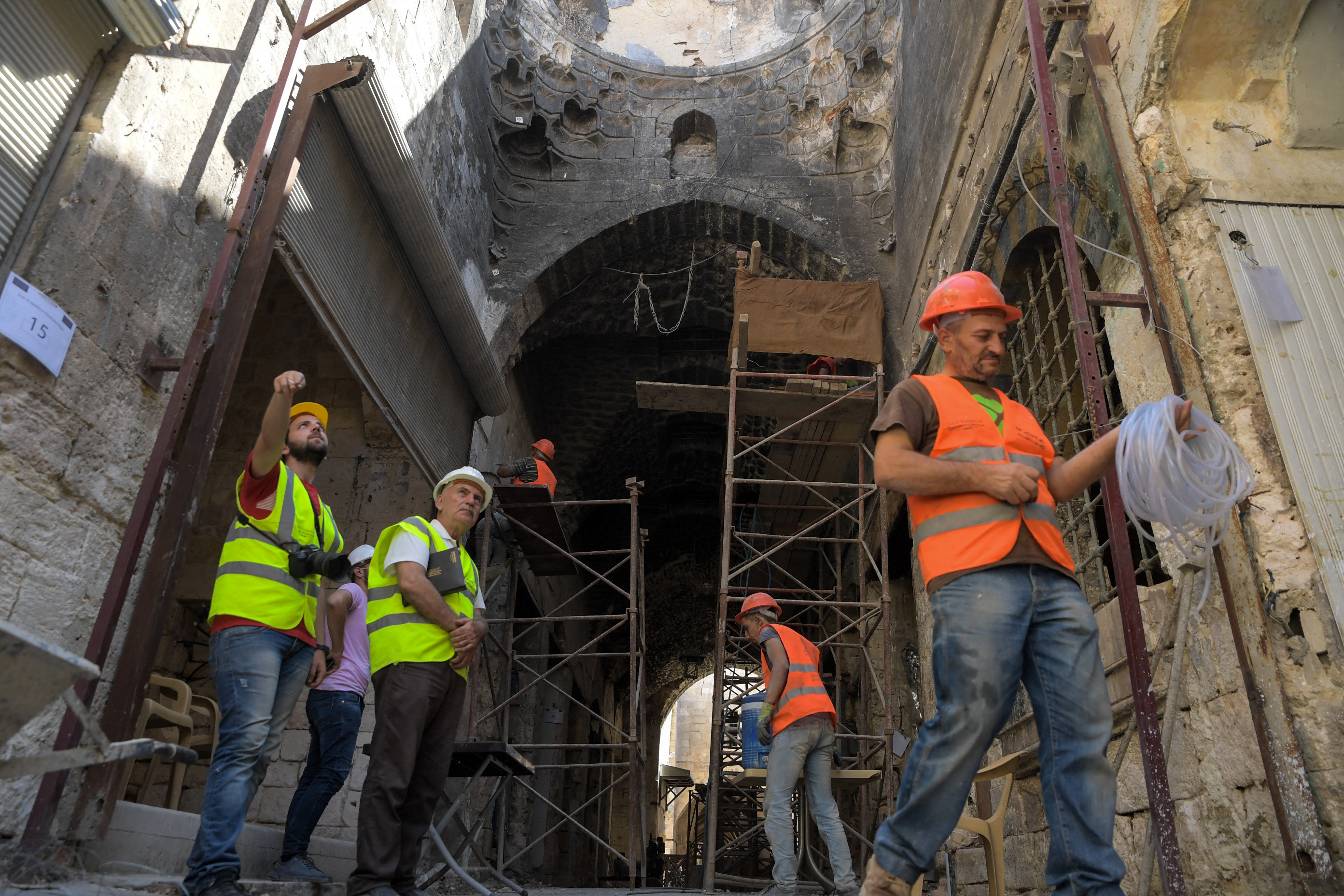 Efforts to restore peace, security and to rebuild infrastructure in Syria