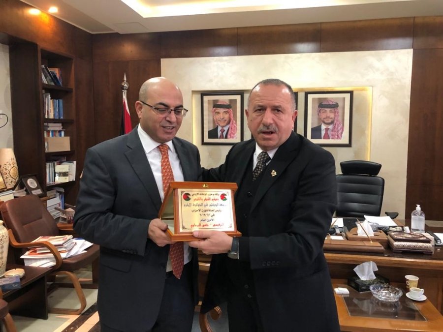 البرماوي يبحث مع الخوالدة آلية دعم العمل الحزبي في الاردن