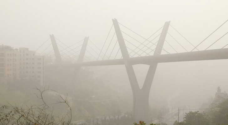 استمرار الغبار والاتربة حتى العصر