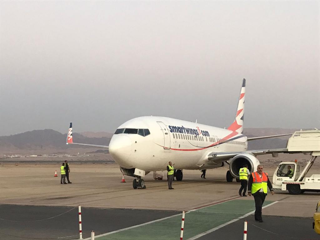 وصول طائرة سلوفاكية تقل 185 سائحاً الى العقبة