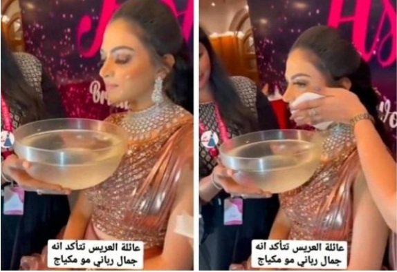 تصرف غريب لأهل عريس للتأكد من جمال العروس..فيديو