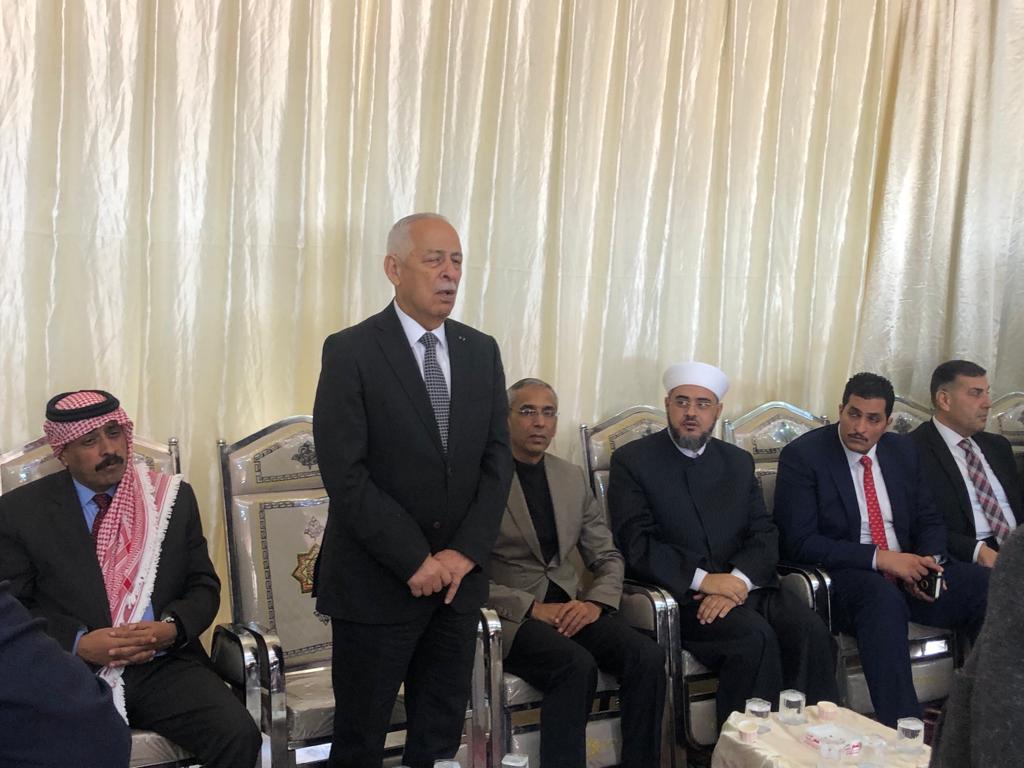 العيسوي ينقل تعازي الملك الى عشيرة المساعيد