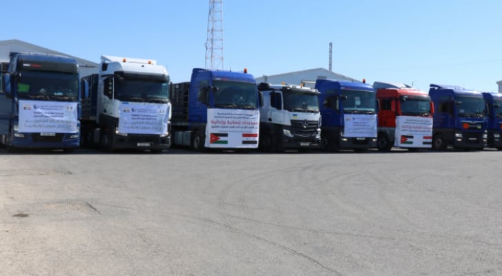 Jordan sends aid convoy to Syria