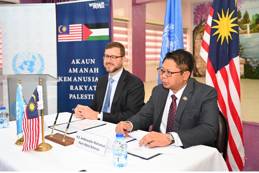 Malaysia contributes to the education of Palestinian students enrolled at UNRWA