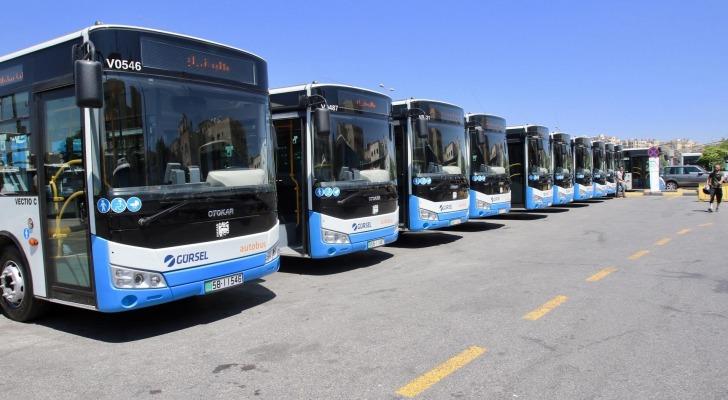 7 مسارات جديدة لباص عمّان