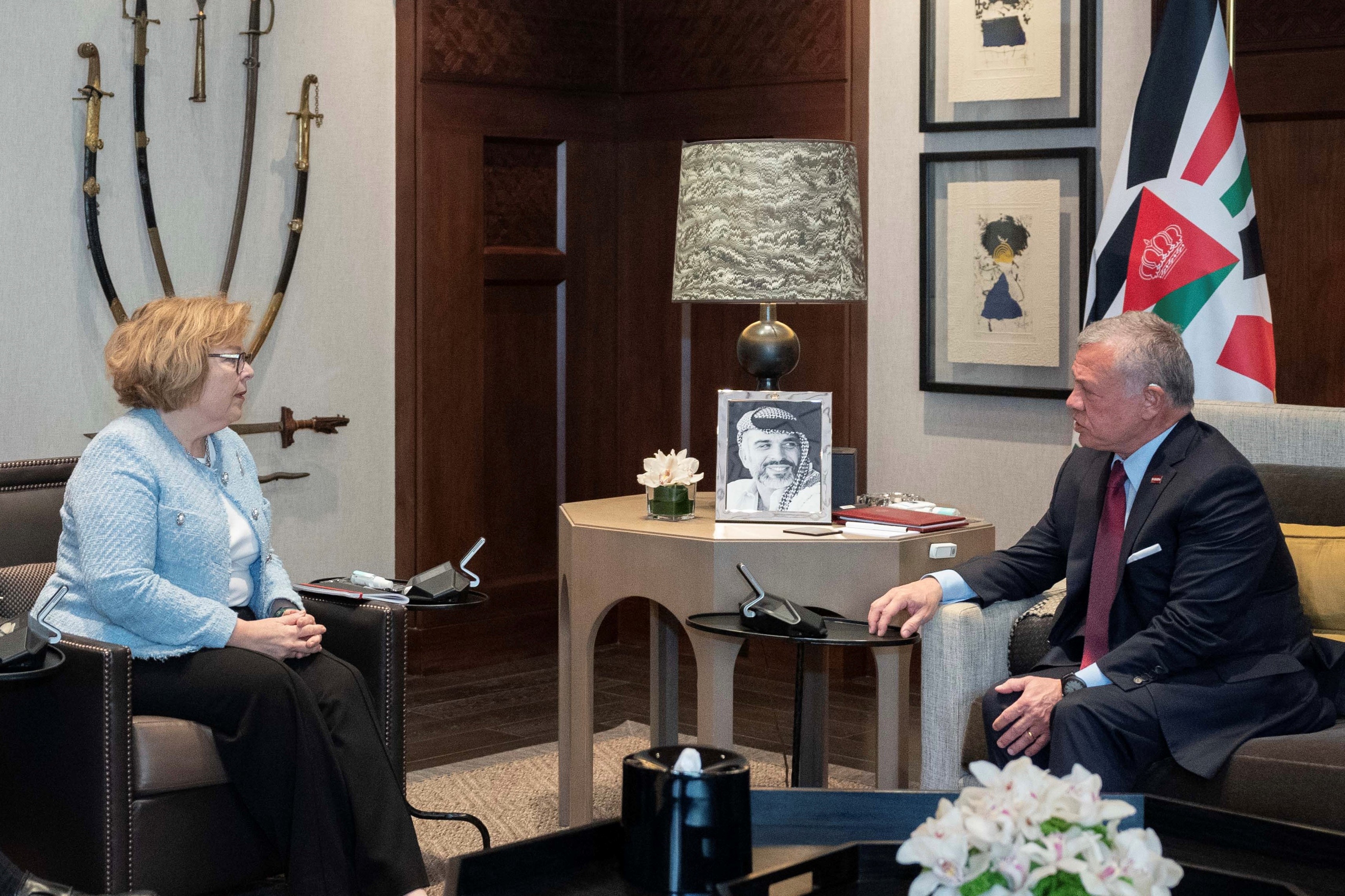 King receives US assistant secretary of state Barbara Leaf