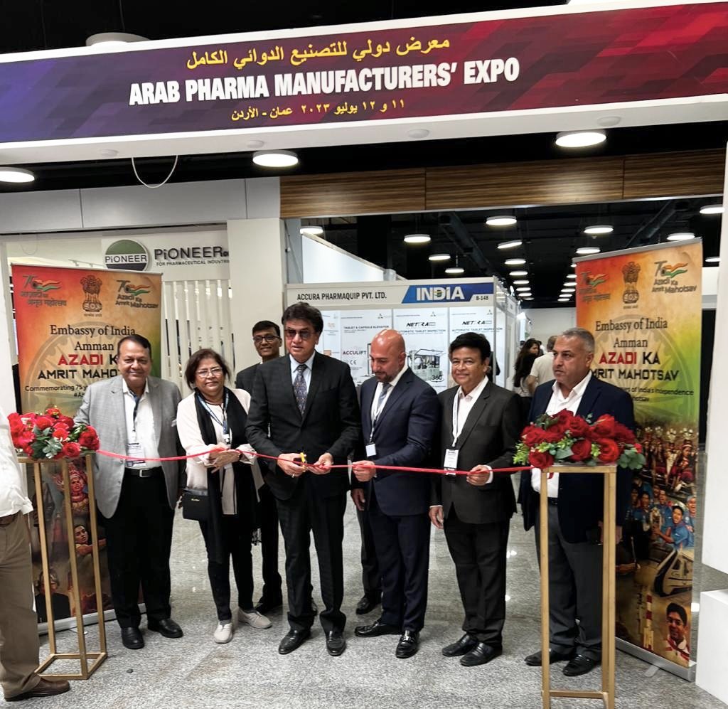Ambassador Haleem inaugurates India pavilion at Arab Pharma Expo