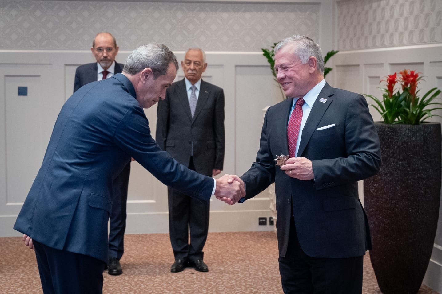 King swears in new ambassadors