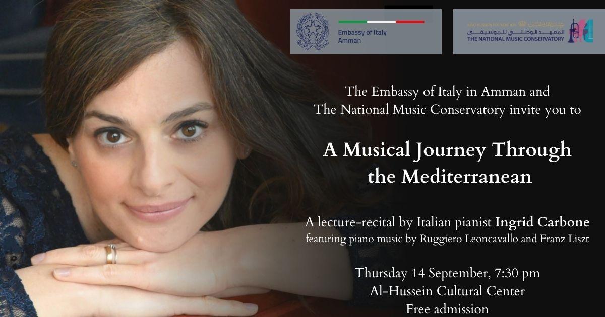 Italian pianist Ingrid Carbone takes Amman on a 'musical journey through the Mediterranean'