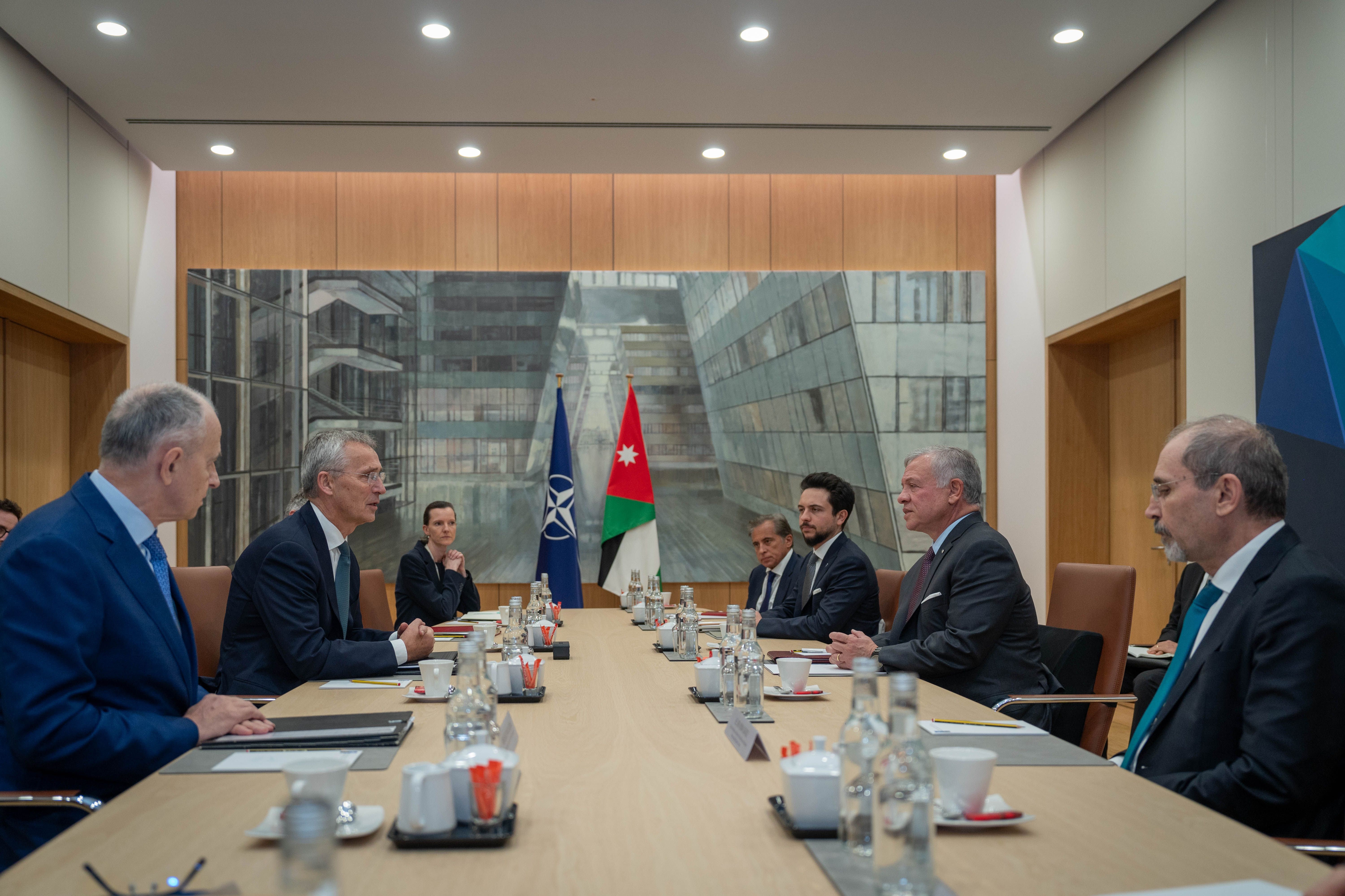 King tells NATO everyone is paying price for absence of political solution to Palestinian-Israeli conflict