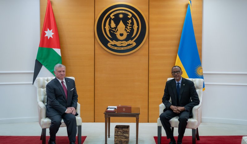 King, Rwanda president hold talks in Kigali