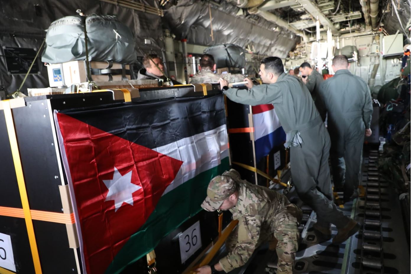 Jordan and Netherlands air-drop aid to Jordanian field hospital in Gaza