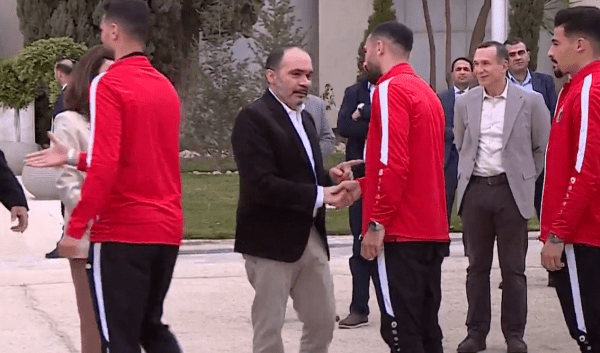 Prince Ali welcomes football team home from Qatar