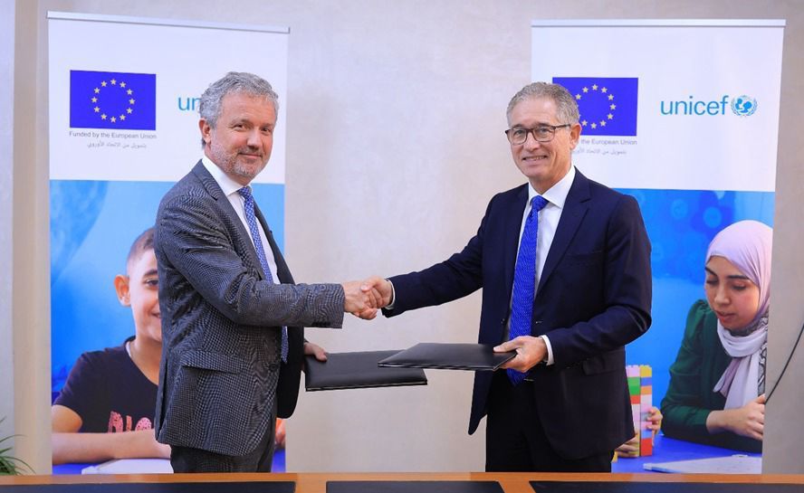 EU provides €10 million to UNICEF for education and protection of children in Jordan