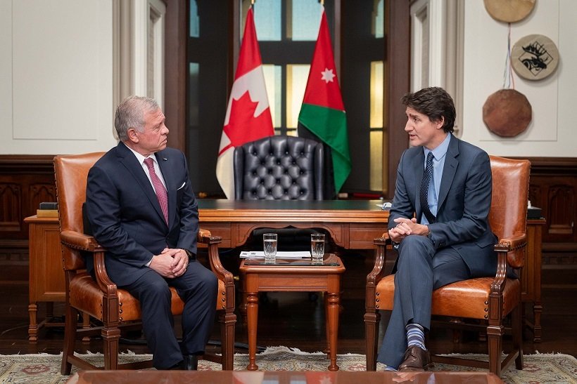 King, Canada PM discuss developments in Gaza, Lebanon