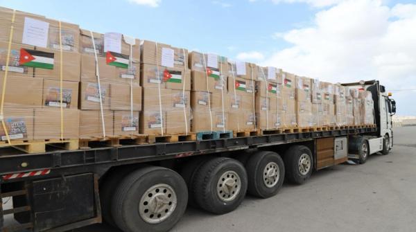 Jordan sends aid convoy to Gaza, pledges more support