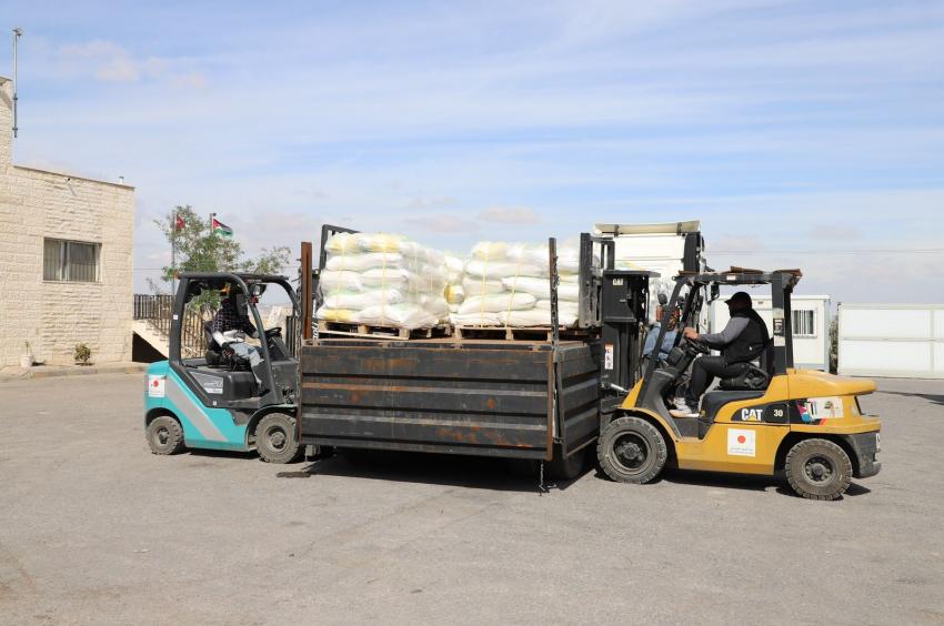 JAF, JHCO, and WFP send aid convoys to Gaza