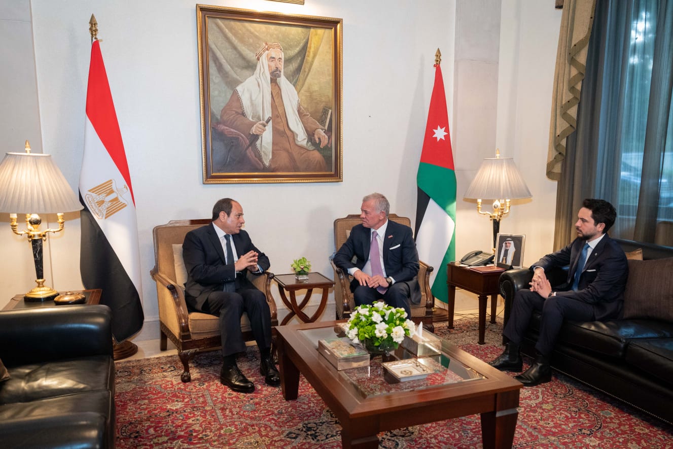 King, Egypt president stress need for humanitarian truce, ceasefire in Gaza