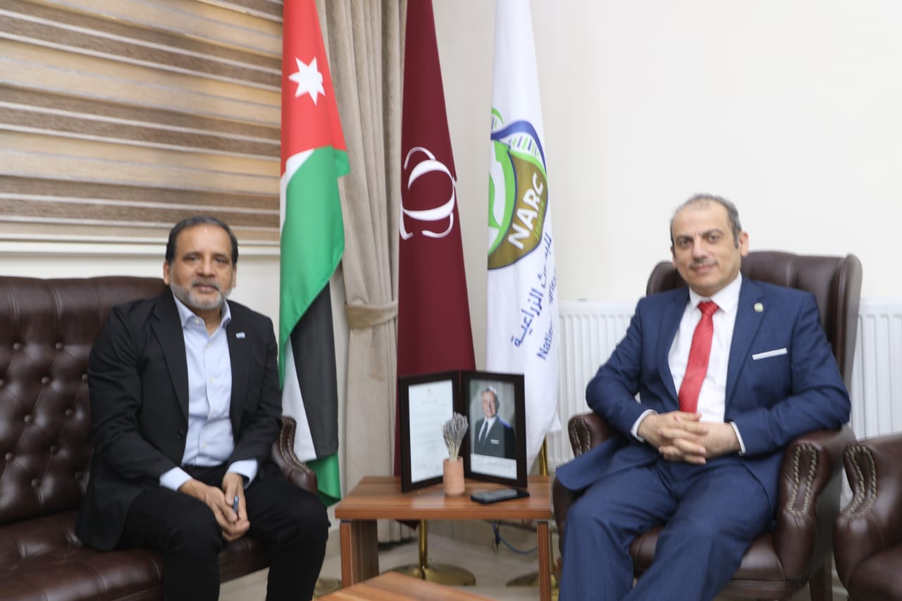 NARC Director General meets ICA Regional Director , discuss agricultural advancement in Jordan