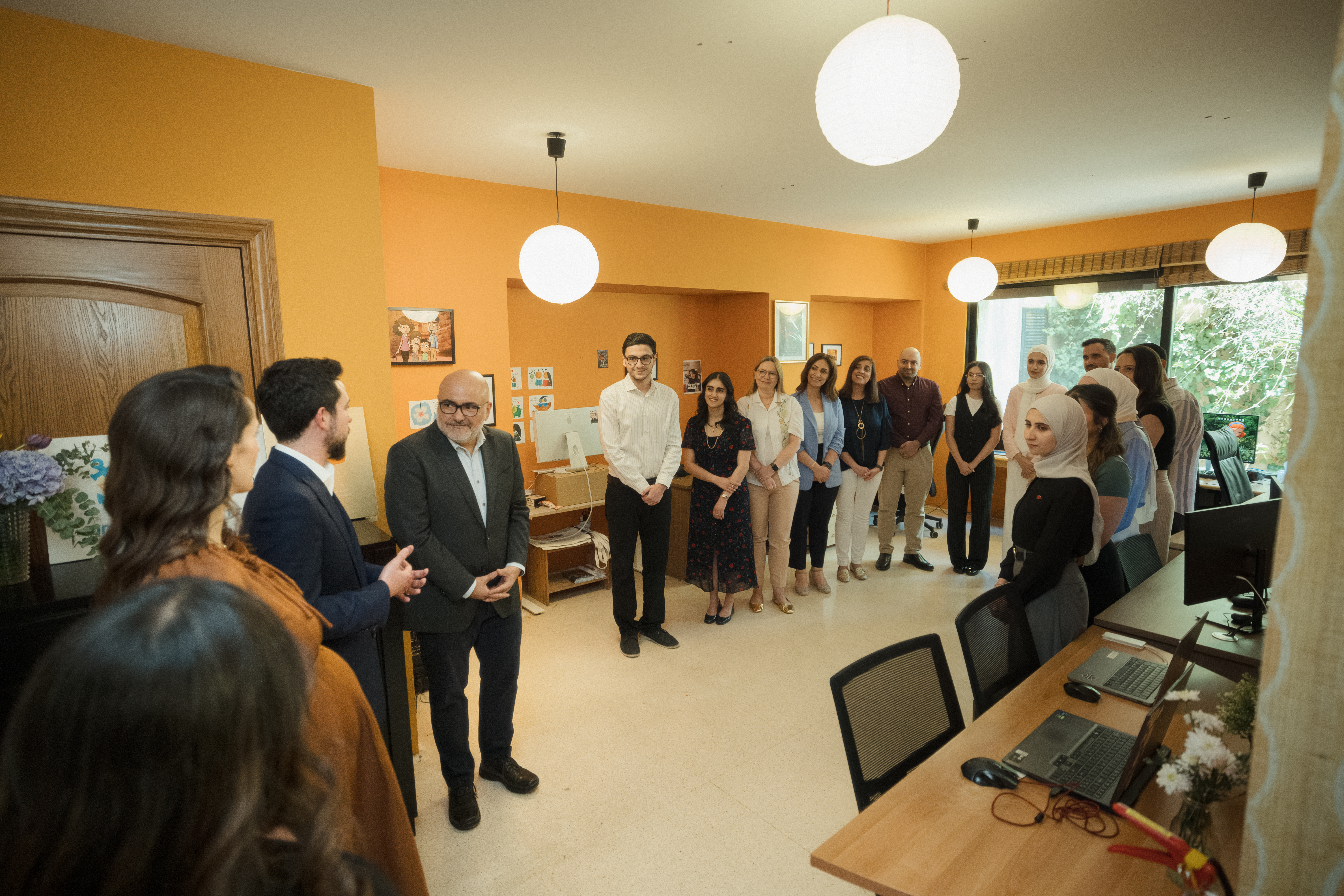Crown Prince, Princess Rajwa visit Jordanian digital content company