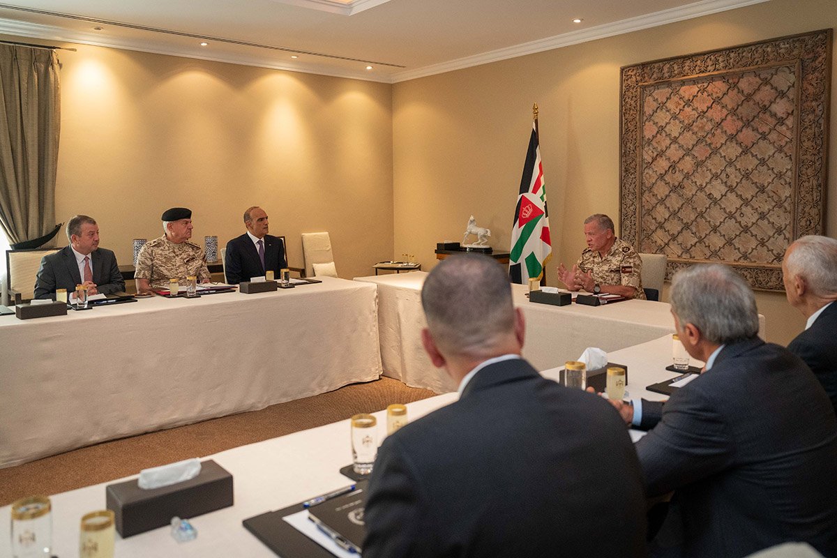King Chairs National Security Council Meeting