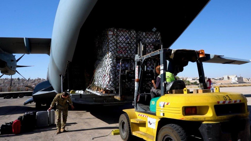 Belgium delivers tents to the JHCO as a donation for the people of Gaza