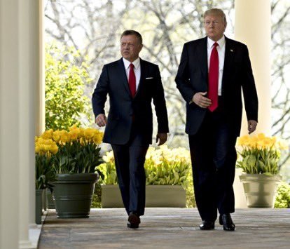 King congratulates Trump, hopes for peace and stability