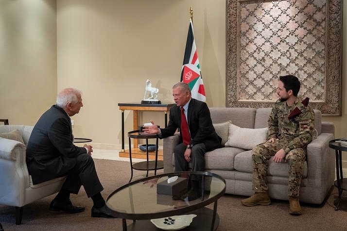 King receives EU high representative