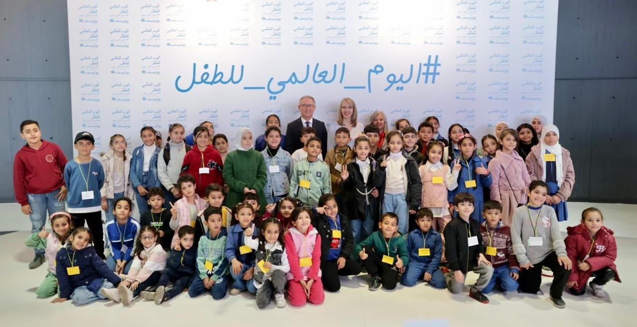 UNICEF marks World Children's Day with children's art exhibition in Amman