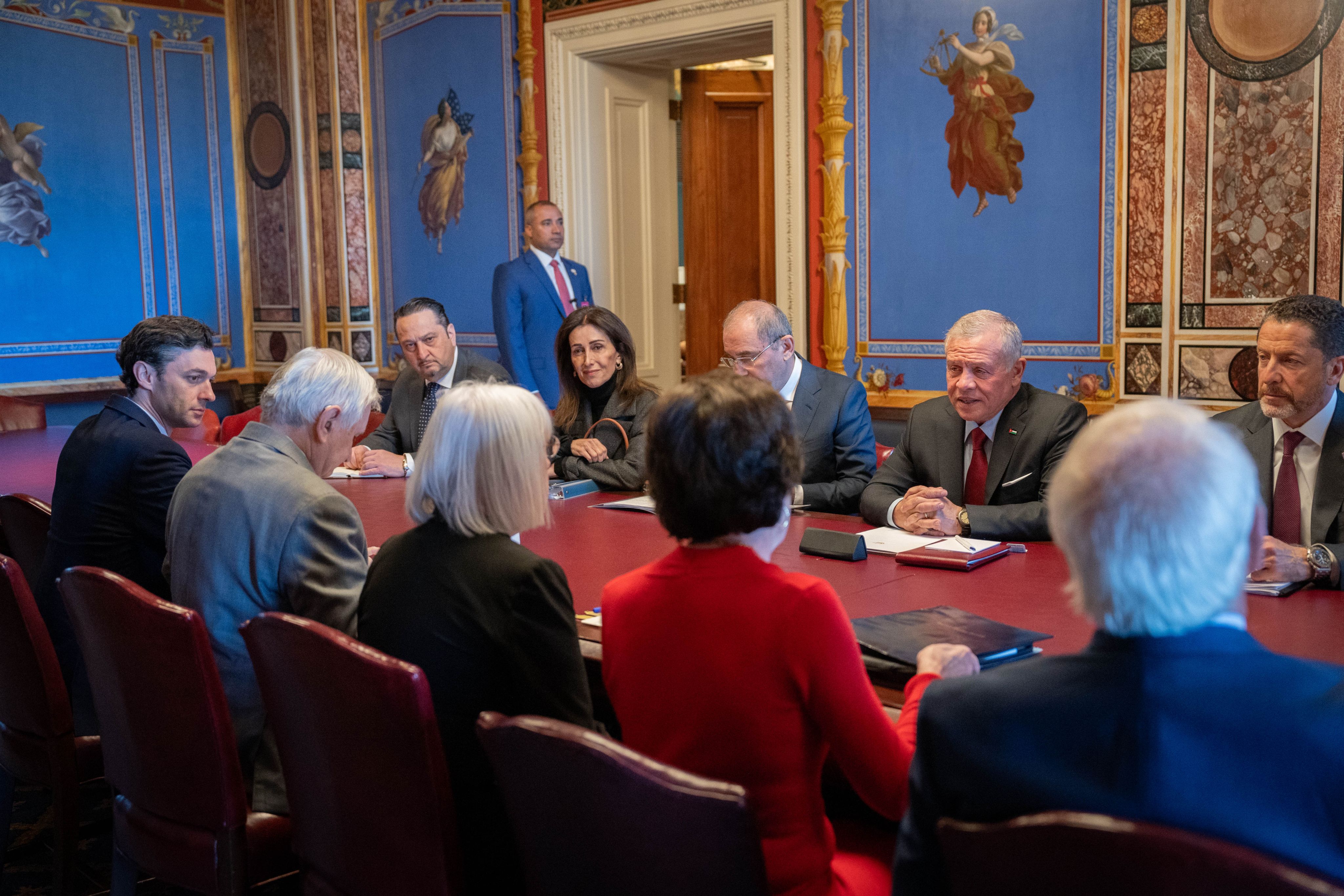 King meets US Congress leaders, chairs, members of House, Senate committees