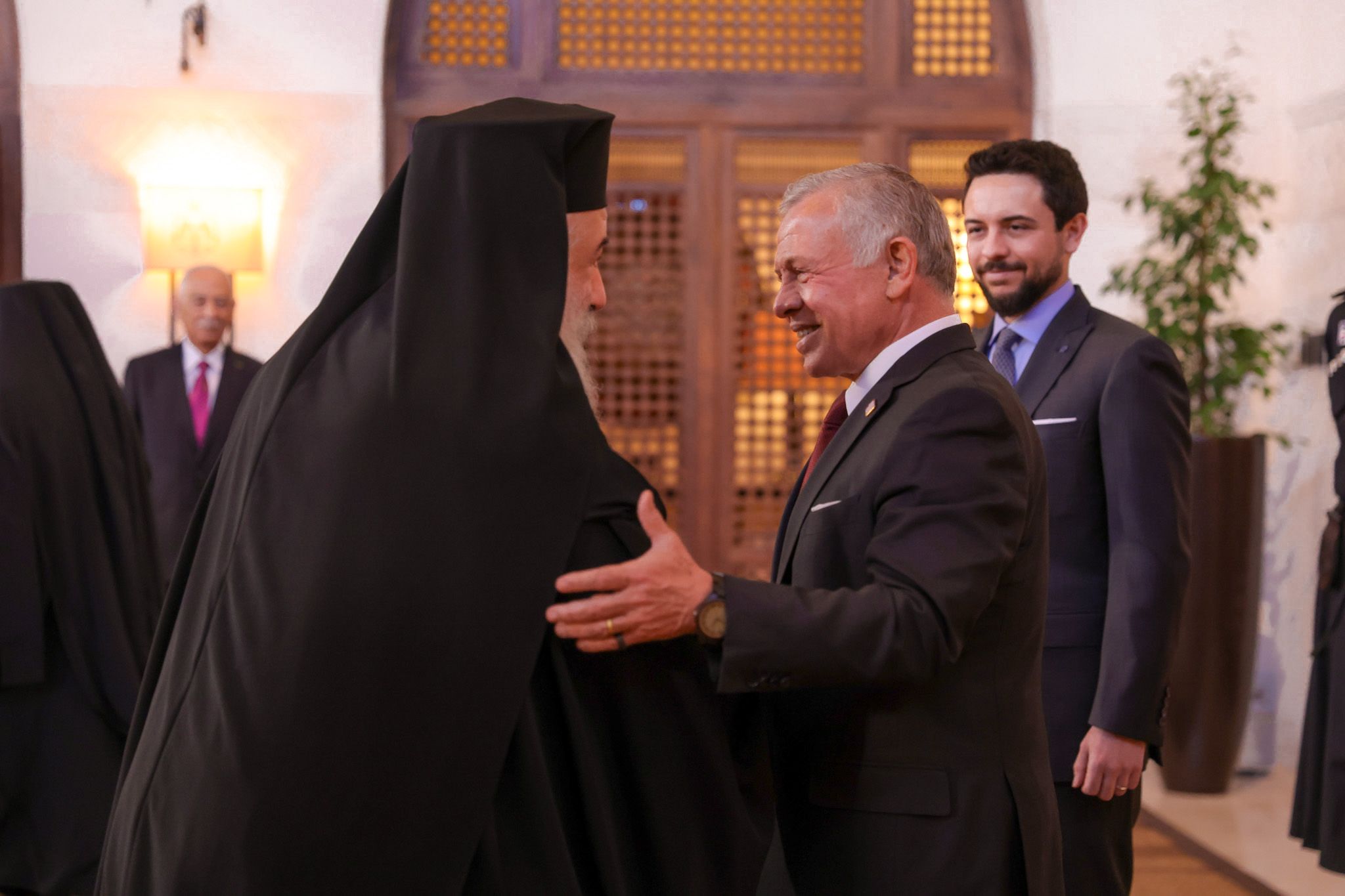 King receives religious leaders from Jerusalem, Jordan