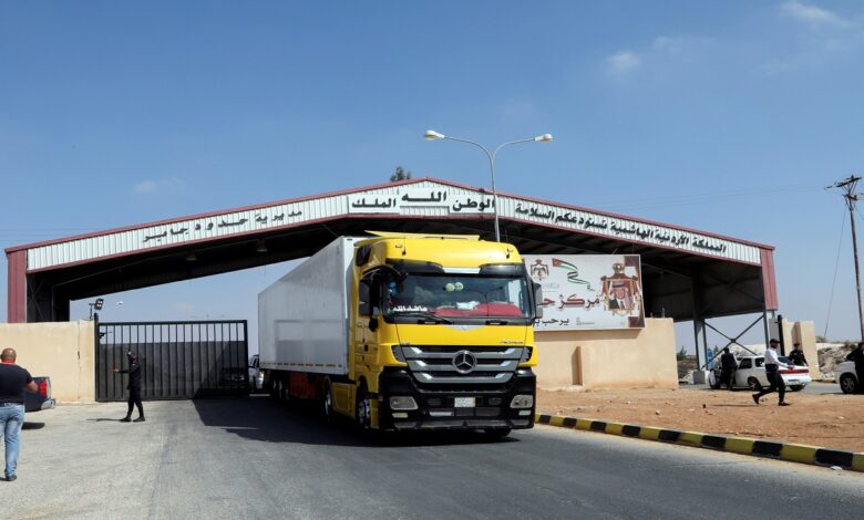 Jordan opens door for Syrian exports to global markets via Jaber border crossing