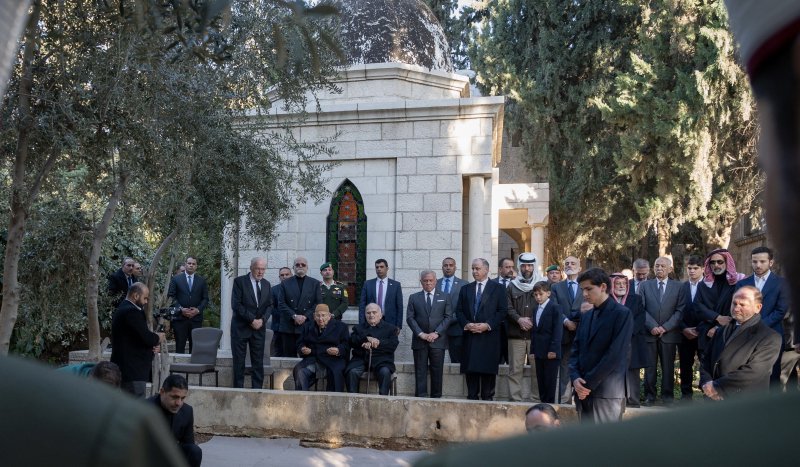 King attends Princess Majda’s funeral