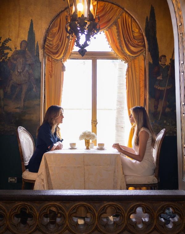 Queen Rania meets incoming First Lady Melania Trump in Florida