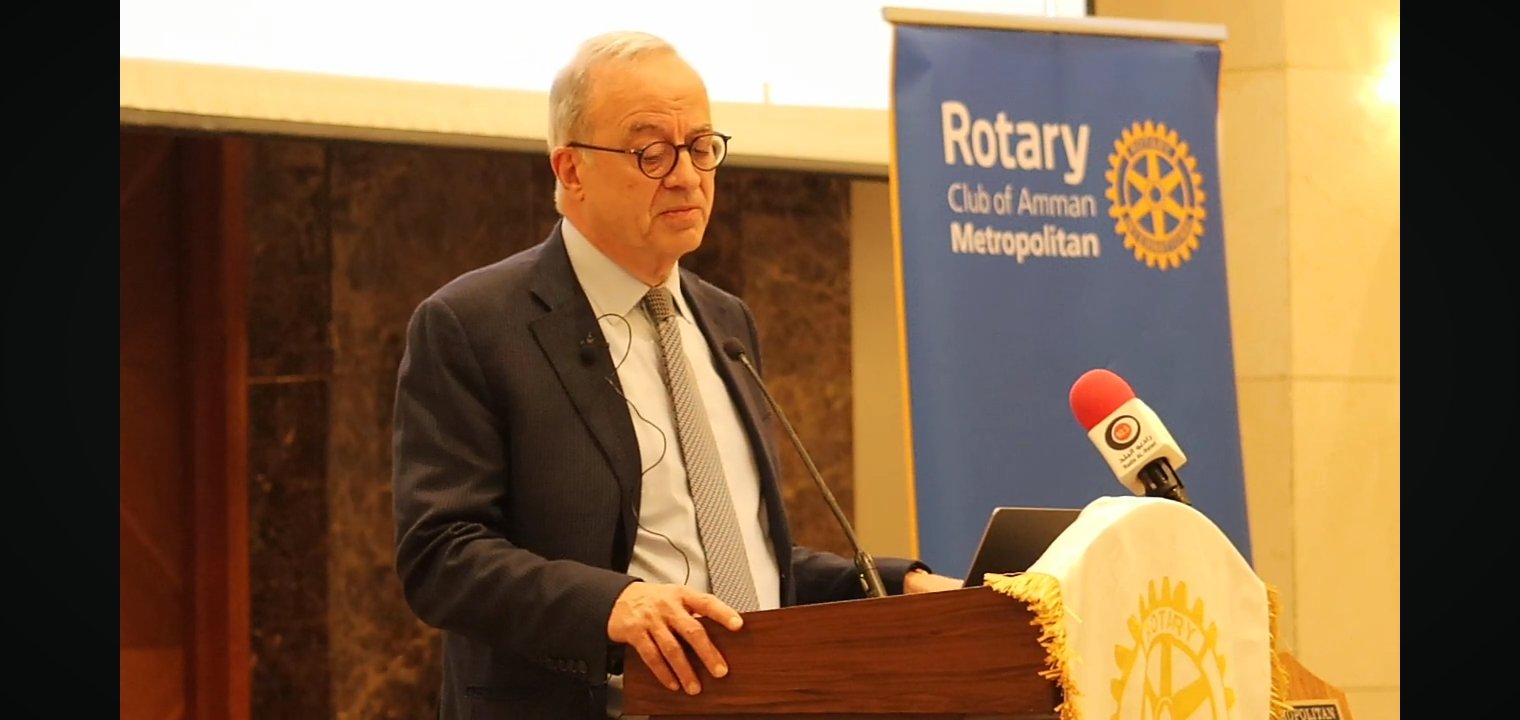 Muasher outlines Jordan's 2025 challenges,regional concerns to Rotary Club