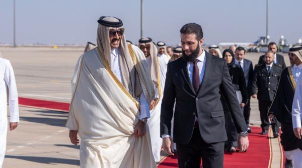 Qatar's Emir arrives in Damascus for historic visit since Assad's fall