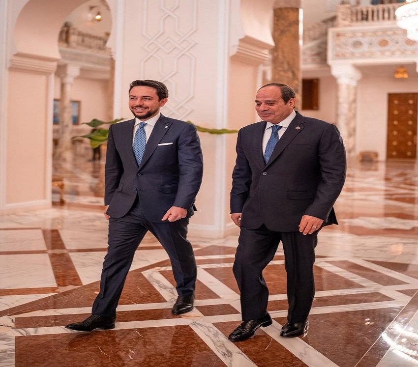 Crown Prince meets Egypt President in Cairo on Gaza