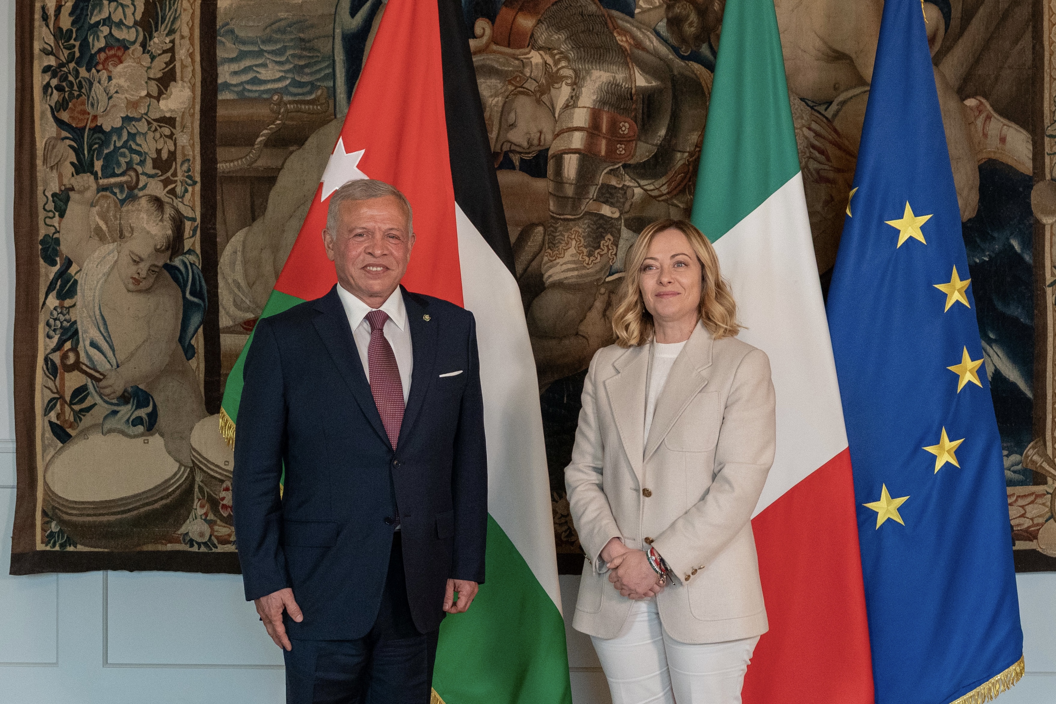 King receives call from Italy PM, warns of dangerous regional escalation