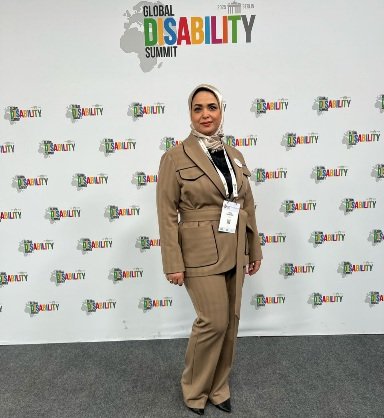 Libyan activist Hanan Kadoshi engages in key discussions at Global Disability Summit