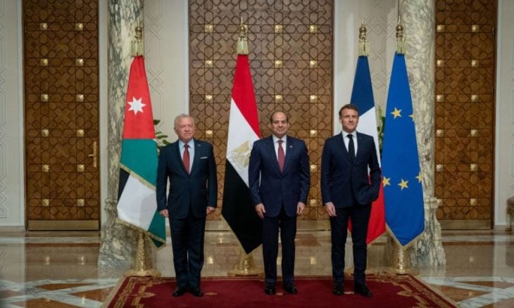 Joint communiqué of Cairo trilateral summit between Jordan, Egypt, and France