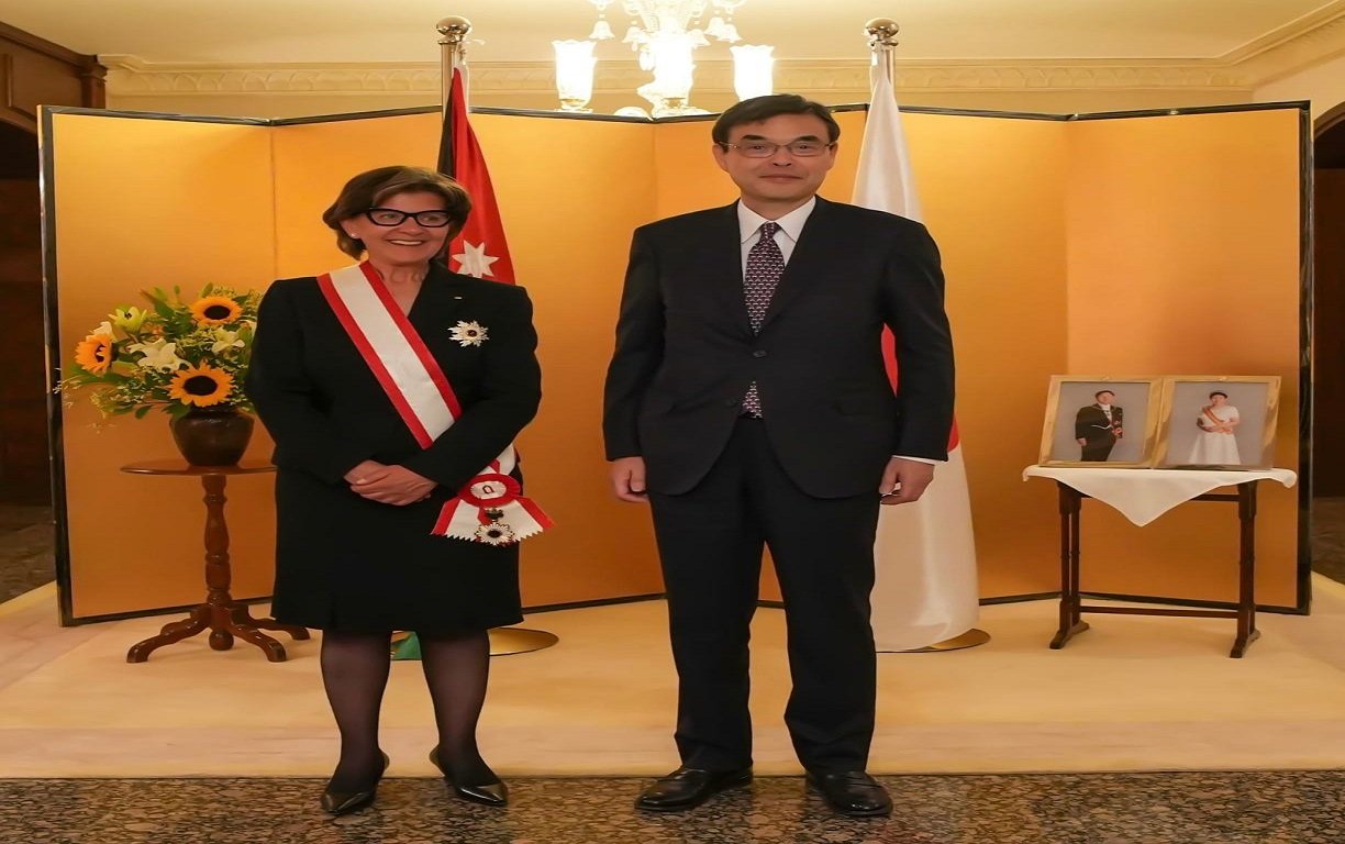 Minister Annab receives Japan’s Grand Cordon of the Order of the Rising Sun