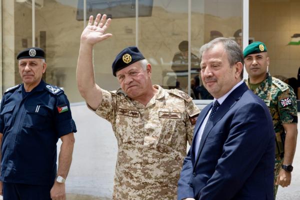 King attends joint security exercise at Special Police Training Centre