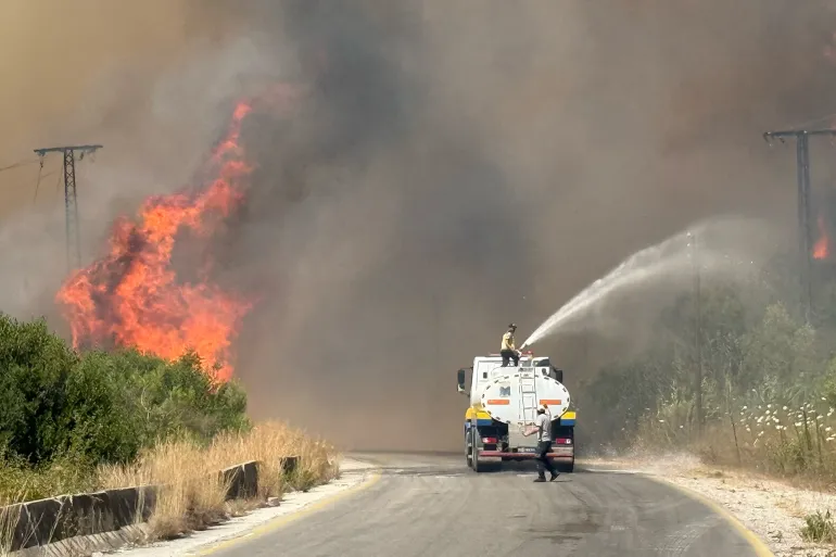 Jordan sends firefighting teams to Syria's Latakia to help battle wildfires