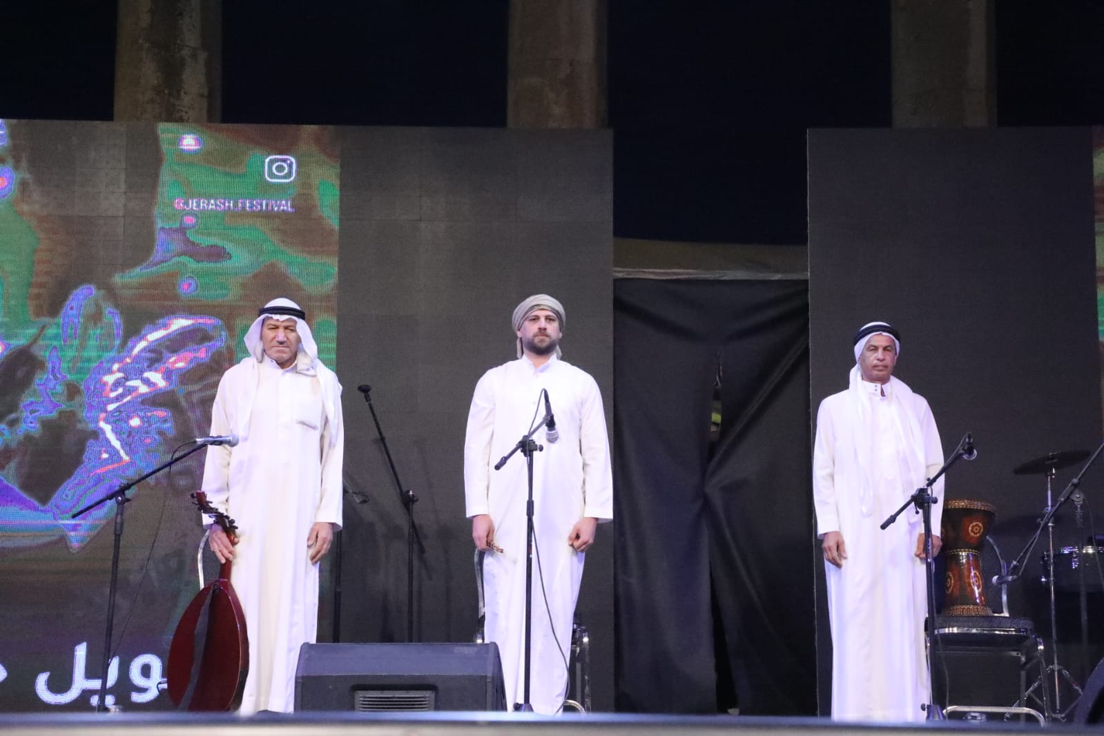 الساحة الرئيسية بمهرجان جرش تتزين بالتراث الاردني والمصري بتوليفة فنية مميزة