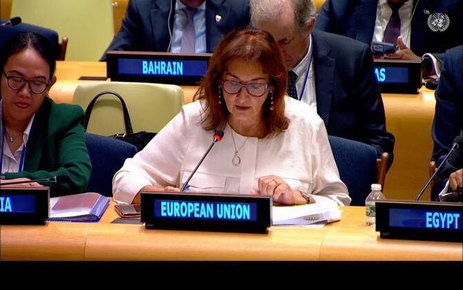 EU pushes diplomatic initiative for two-state solution at Palestine conference